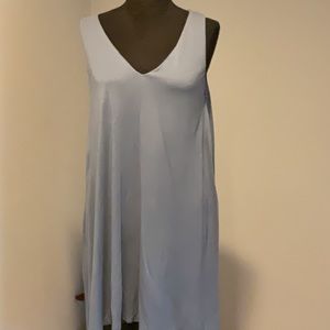 Sleeveless V Neck Swing Dress